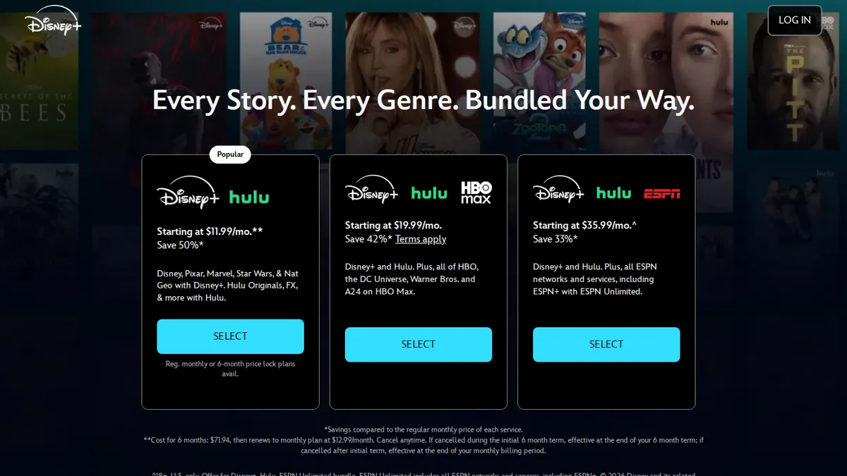 Disney+のスクリーンショット